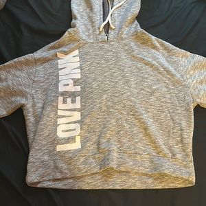 “LOVE PINK” Cropped Hoodie